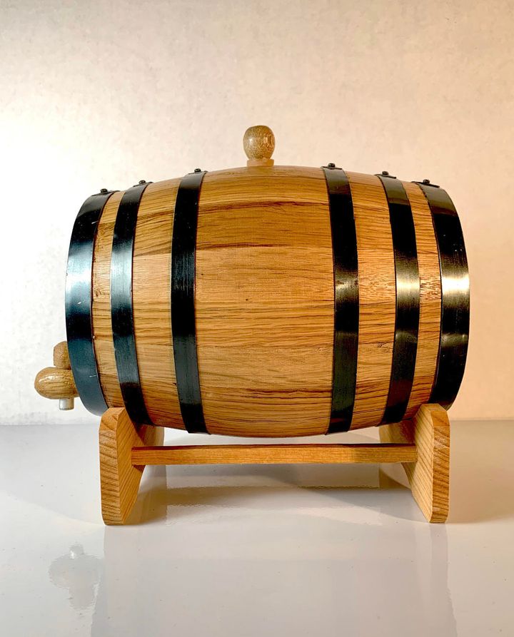 Handcrafted American White Oak Wood Barrel