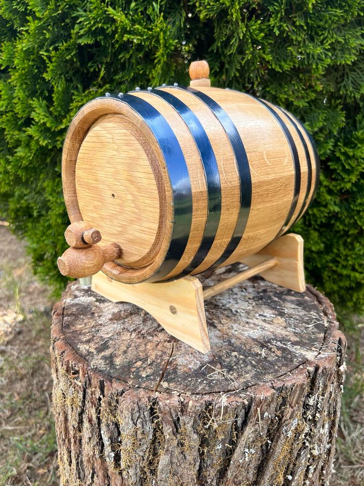 Handcrafted American White Oak Wood Barrel