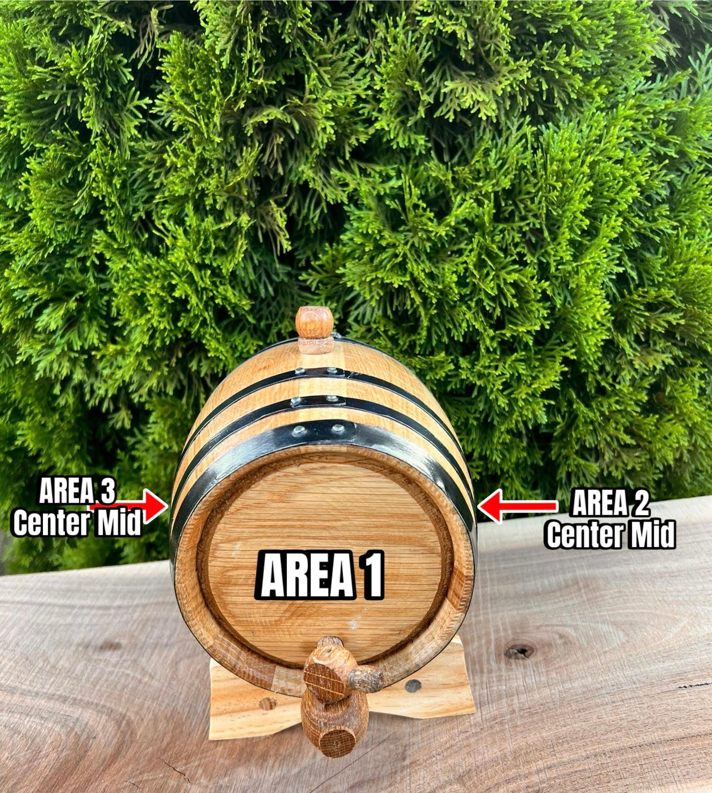 Handcrafted American White Oak Wood Barrel