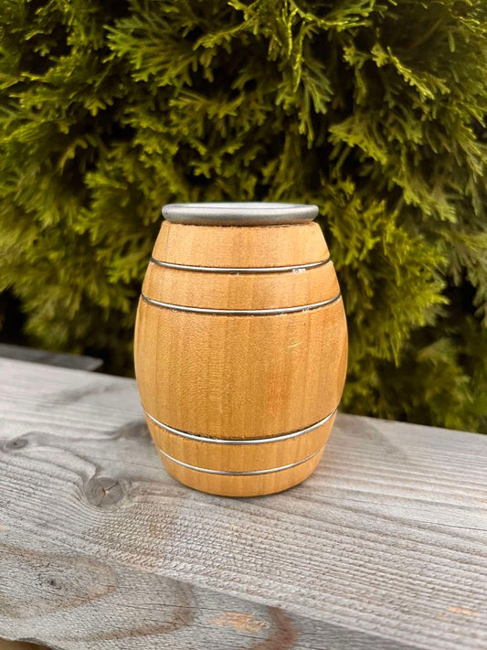 Wooden Shot Glasses Barrel.